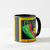 New Mexico Rode of Groene Chili Coffee Cup Mok (Voorkant rechts)