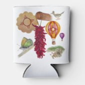 New Mexico Rood Chili Pinõn Zia Hete Luchtballon Blikjeskoeler (Voorkant)