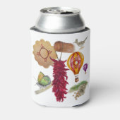 New Mexico Rood Chili Pinõn Zia Hete Luchtballon Blikjeskoeler (Blikje Achterkant)