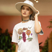 New Mexico Rood Chili Pinõn Zia Hete Luchtballon T-shirt