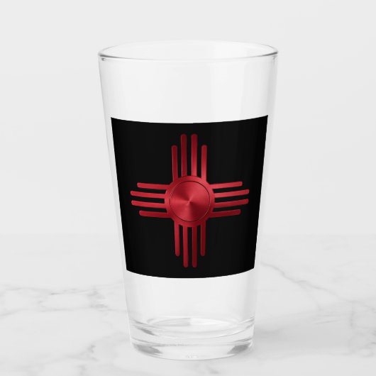 New Mexico Rood  Glas (Voorkant)