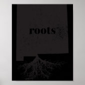 New Mexico Roots State Map Shirt Home Love Pride G Poster (Voorkant)