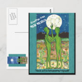 New Mexico Roswell Aliens Fun Designer Briefkaart (Voorkant / Achterkant)