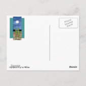 New Mexico Roswell Aliens Fun Designer Briefkaart (Achterkant)