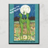New Mexico Roswell Aliens Fun Designer Briefkaart (Voorkant)