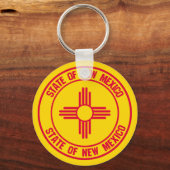 New Mexico Round Emblem Sleutelhanger (Voorkant)