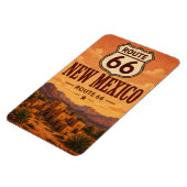 New Mexico Route 66 Adobe Sunset Kunst Magneet (Linkerzijde)