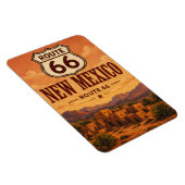 New Mexico Route 66 Adobe Sunset Kunst Magneet (Rechterzijde)