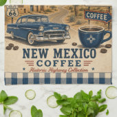New Mexico Route 66 Coffee Zuidwest Theedoek (Gevouwen)