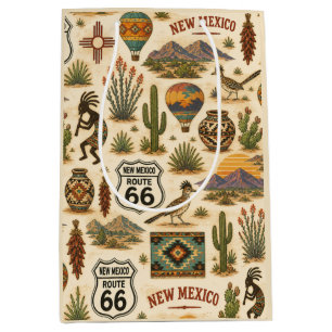 New Mexico Route 66 Fiesta Trail Medium Cadeauzakje