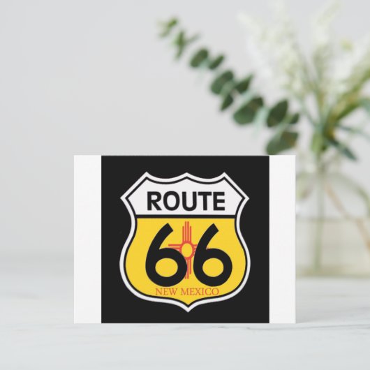 New Mexico Route 66 Shield Briefkaart (Staand voorkant)