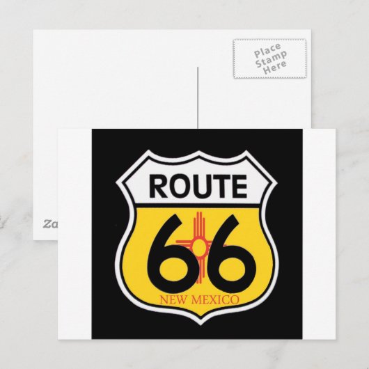New Mexico Route 66 Shield Briefkaart (Voorkant / Achterkant)