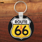 New Mexico Route 66 Shield Sleutelhanger (Voorkant)