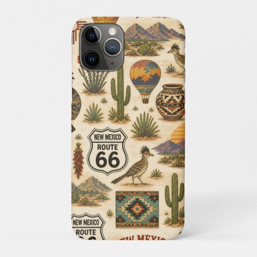 New Mexico Route 66 Woestijnsignaal Case-Mate iPhone Case (Achterkant)