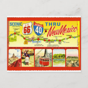 New Mexico - Schilderachtig VS 66 Interstate 40 Briefkaart