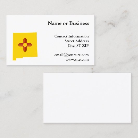New Mexico Shape Visitekaartje (Voorkant / Achterkant)