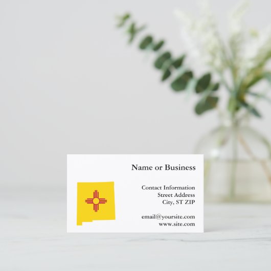 New Mexico Shape Visitekaartje (Staand voorkant)