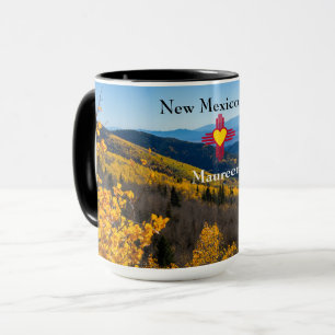 New Mexico Sky Zia Heart Personaliseer Naam Gift T Mok