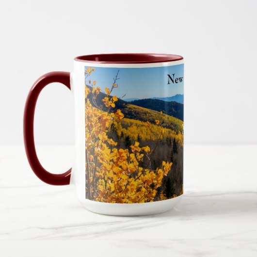 New Mexico Sky Zia Heart Personaliseer Naam Gift T Mok (Links)