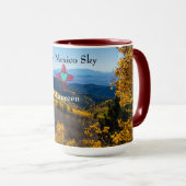 New Mexico Sky Zia Heart Personaliseer Naam Gift T Mok (Voorkant rechts)