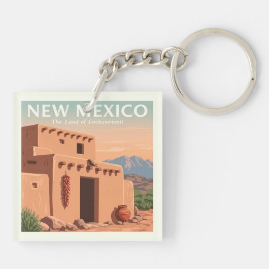  New Mexico Sleutelhanger (Achterkant)