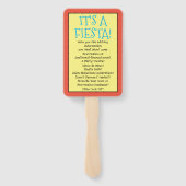 New Mexico Souvenir Alien Hot Air ballon Fiesta Handwaaier (Achterkant)