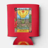 New Mexico Souvenir Hete Luchtballon Alien Burrito Blikjeskoeler (Achterkant)