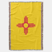 New Mexico Staat Vlag Print Patriottisch Deken (Voorkant Verticaal)