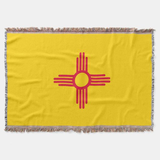 New Mexico Staat Vlag Print Patriottisch Deken (Voorkant)