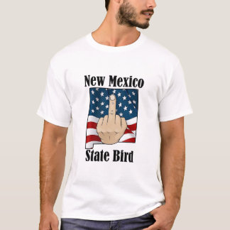 New Mexico staat vogel t-shirt middelvinger