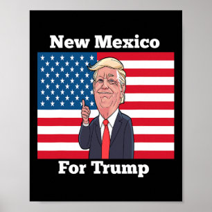 New Mexico-staat voor Trump Pro Trump-cadeau Poster