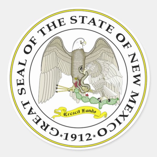 New Mexico staat zegel Amerika republiek symbool v (Voorkant)