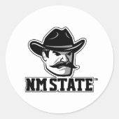 New Mexico State Aggies Ronde Sticker (Voorkant)