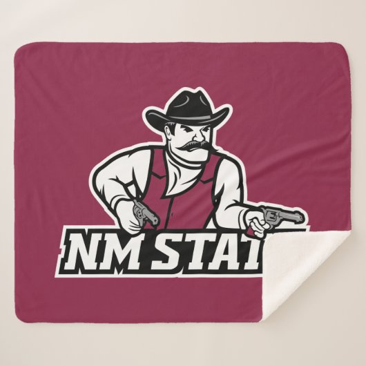 New Mexico State Aggies Sherpa Deken (Voorkant (horizontaal))