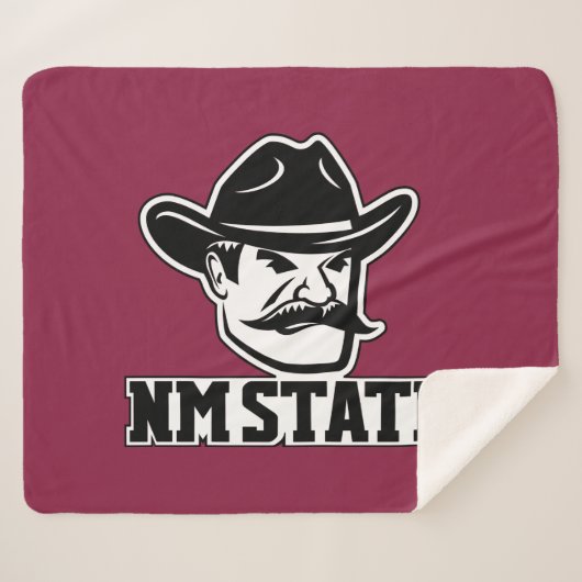 New Mexico State Aggies Sherpa Deken (Voorkant (horizontaal))