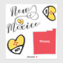 New Mexico State, blad van Die Cut Stickers
