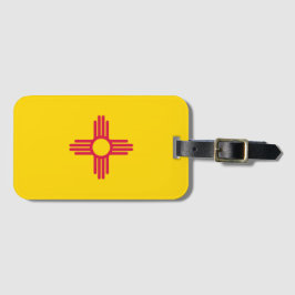 New Mexico State Flag Bagagelabel