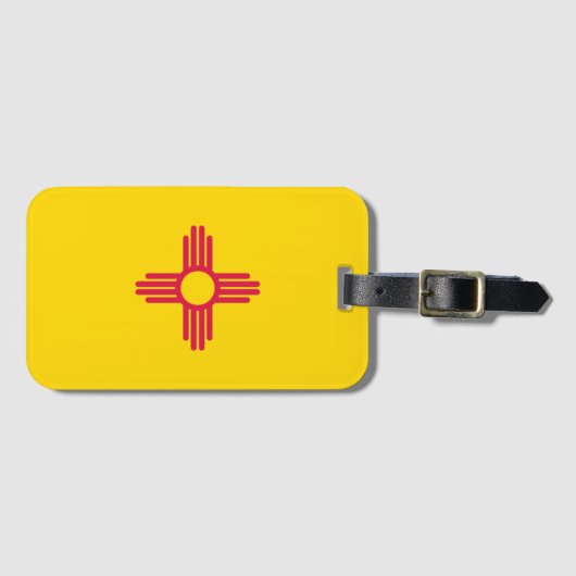 New Mexico State Flag Bagagelabel (Voorkant (horizontaal))