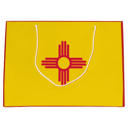 New Mexico State Flag Gift Bag Large Cadeautasje (Voorkant)