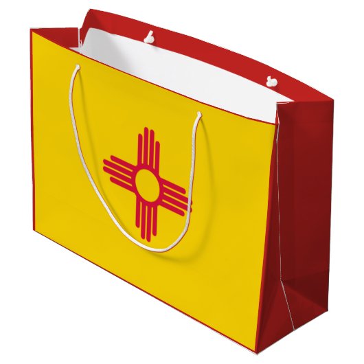 New Mexico State Flag Gift Bag Large Cadeautasje (Achterkant Gekanteld)