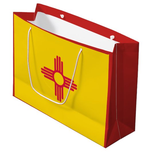 New Mexico State Flag Gift Bag Large Cadeautasje (Voorkant Gekanteld)