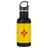 New Mexico State Flag Vrijheidsfles Waterfles (Voorkant)