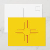 New Mexico State Flag Zia Sun Symbol Briefkaart (Voorkant / Achterkant)