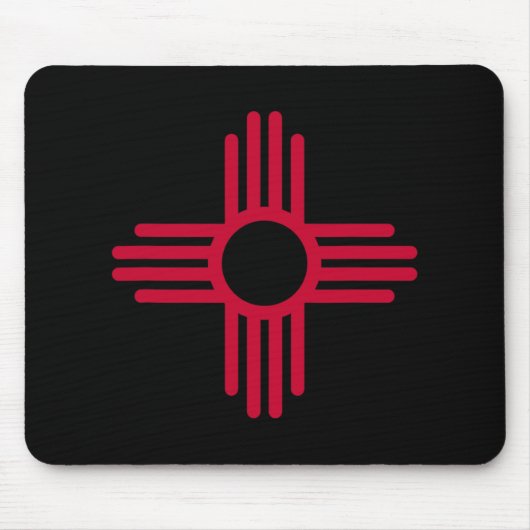 New Mexico State Flag Zia Symbol Flag  Muismat (Voorkant)