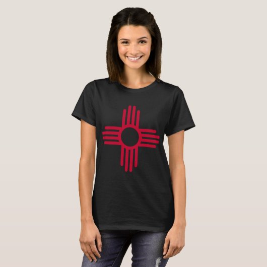 New Mexico State Flag Zia Symbol Flag  T-shirt (Voorkant volledig)