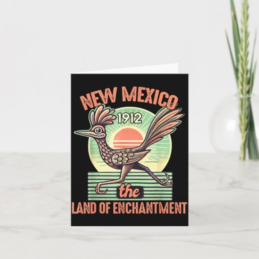 New Mexico State Land Of Enchantment Road Runner S Kaart (Voorkant)
