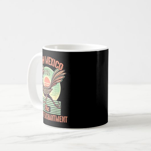 New Mexico State Land Of Enchantment Road Runner S Koffiemok (Voorkant links)