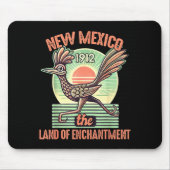 New Mexico State Land Of Enchantment Road Runner S Muismat (Voorkant)