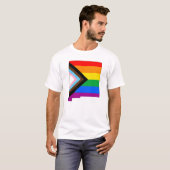 New Mexico State Pride LGBTQ Progress Pride T-shirt (Voorkant volledig)