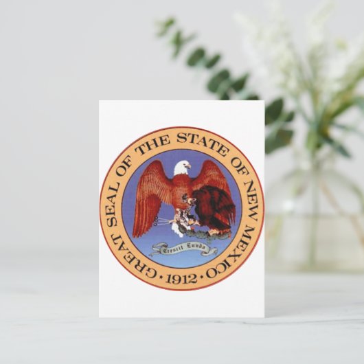 New Mexico State Seal Briefkaart (Staand voorkant)